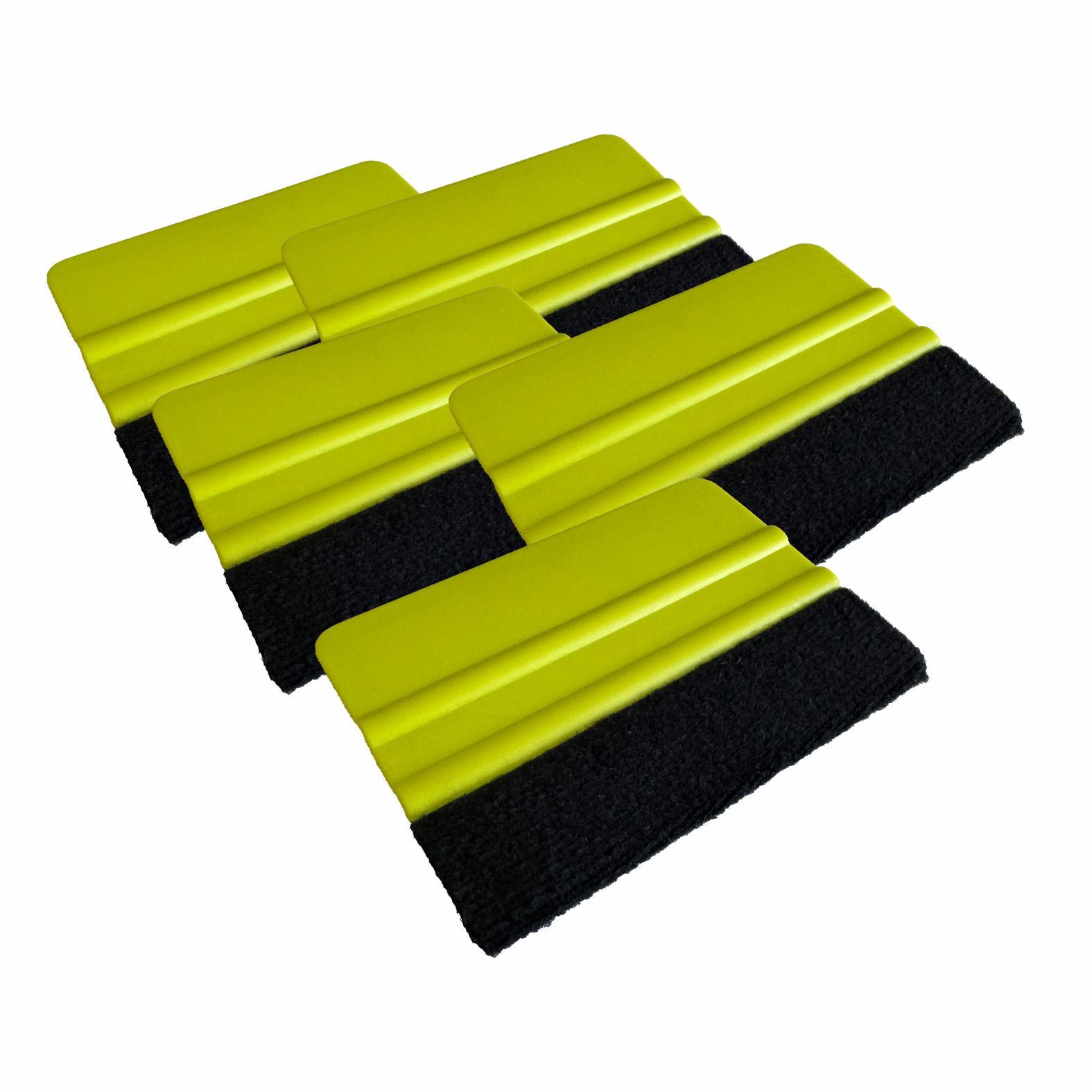 Rakel [10x7,3cm] mit Filzkante als Werkzeug für Folierung von: Autofolie, Wrapping Folie,  Möbelfolie, Fensterfolie - Grün - FOTOFOL