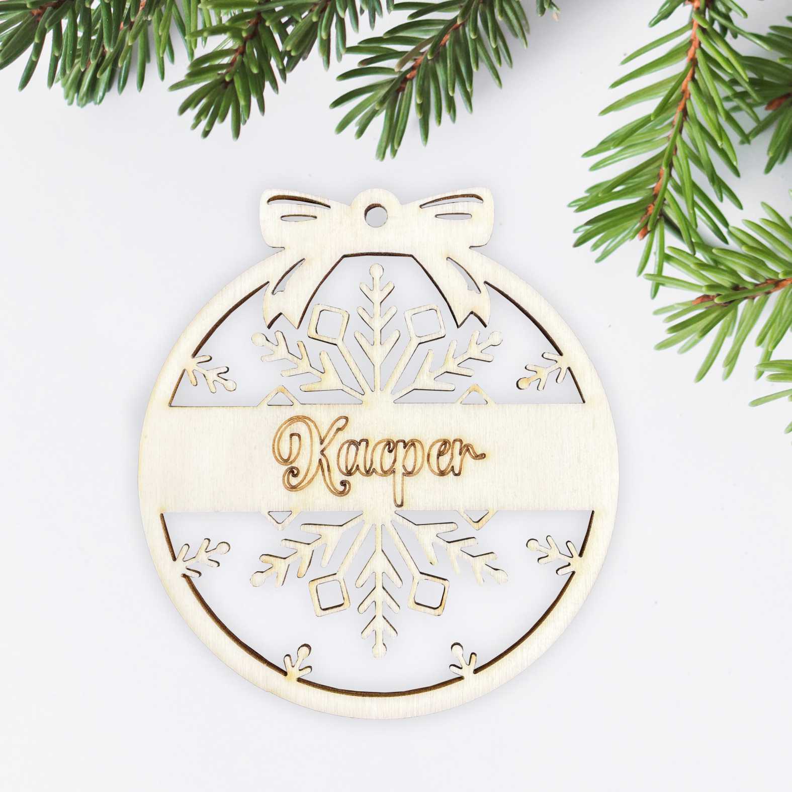 FOTOFOL Personalisierte Weihnachtskugeln aus Holz | Christbaumkugeln mit Namen | Schmücken Sie Ihren Baum mit bezaubernden Weihnachtskugeln aus Holz | Gestalte deine personalisierten Weihnachtskugeln ganz einfach selbst und schaffe so eine bleibende Erinnerung