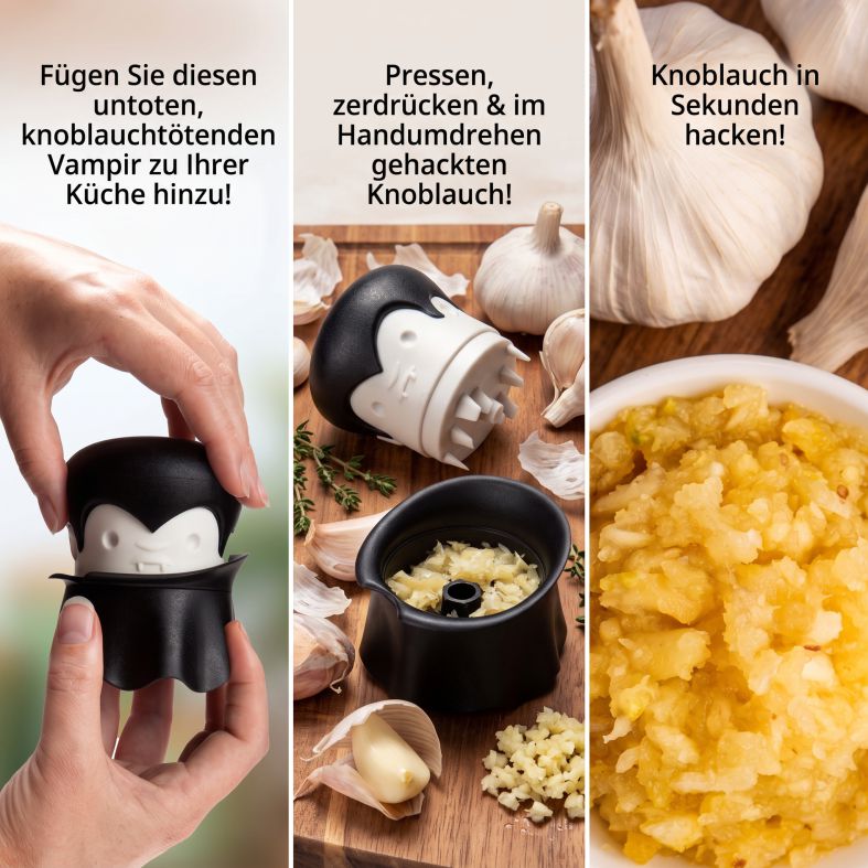 OTOTO Gracula Knoblauchschneider - Knoblauch Zerkleinerer & Schäler