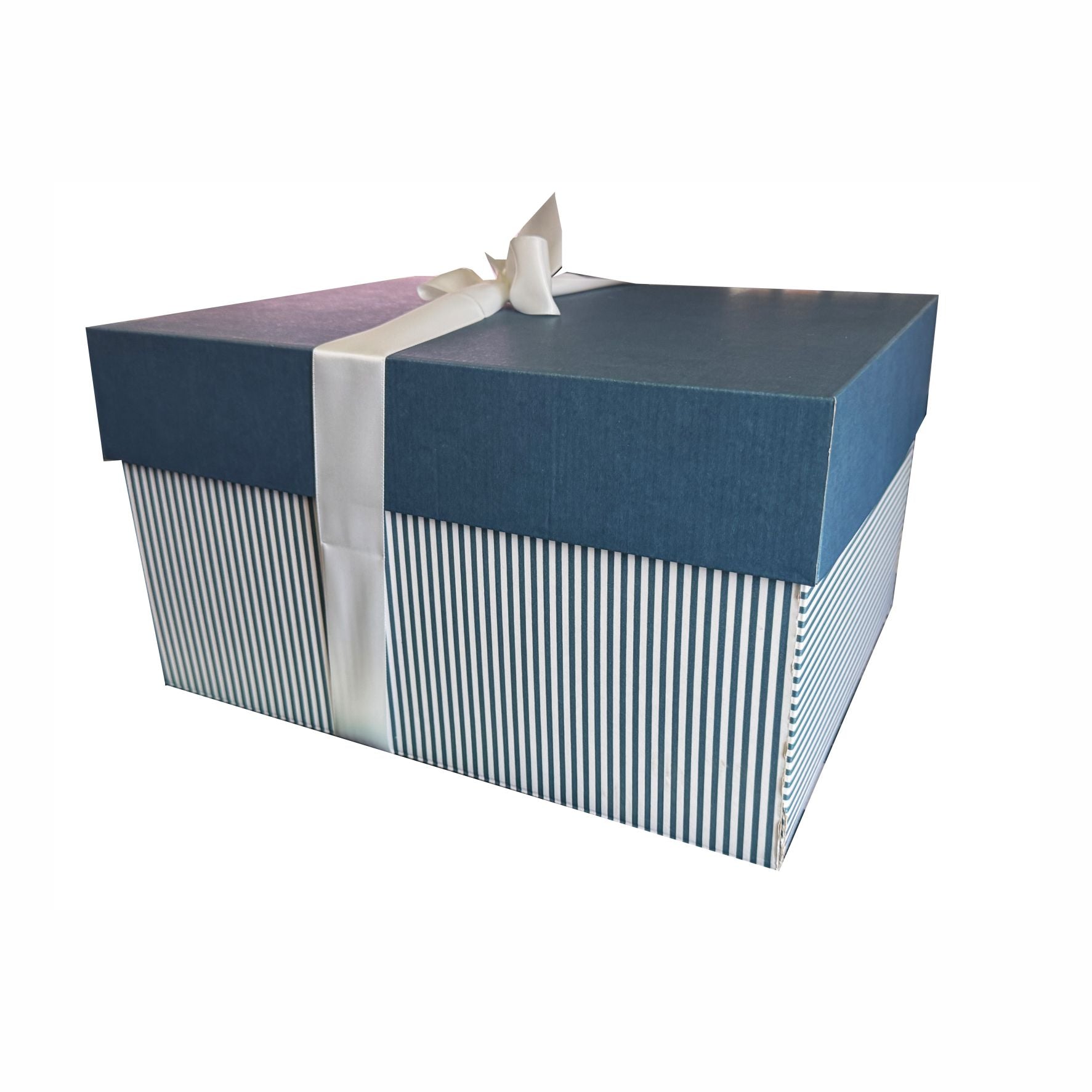 FOTOFOL-2er Set Geschenkboxen – in Medium und Groß mit Deckel und weißer Schleife | Perfekte Geschenkverpackung | Ideal für Geschenke