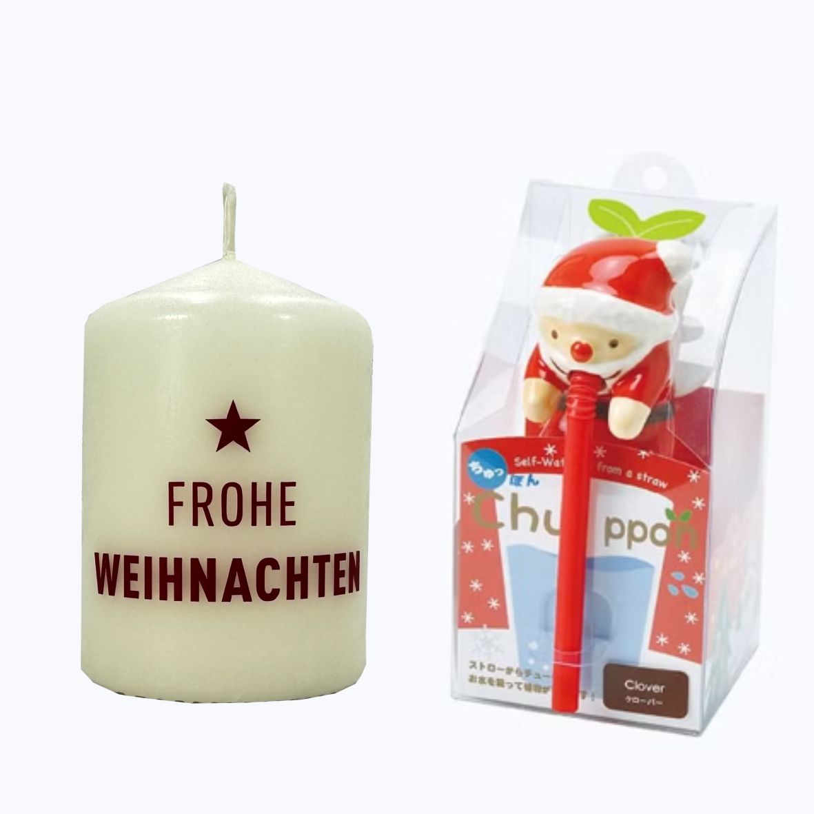 Geschenkset Chuppon Japanese und Kerze "Frohe Weihnachten - FOTOFOL