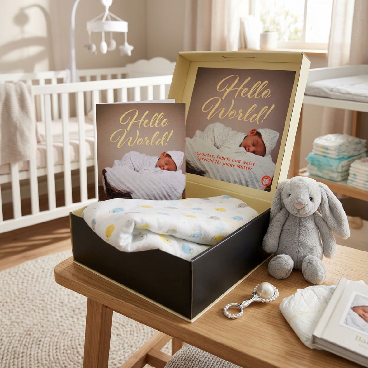 Hello World – Die Baby Geschenkbox für junge Eltern