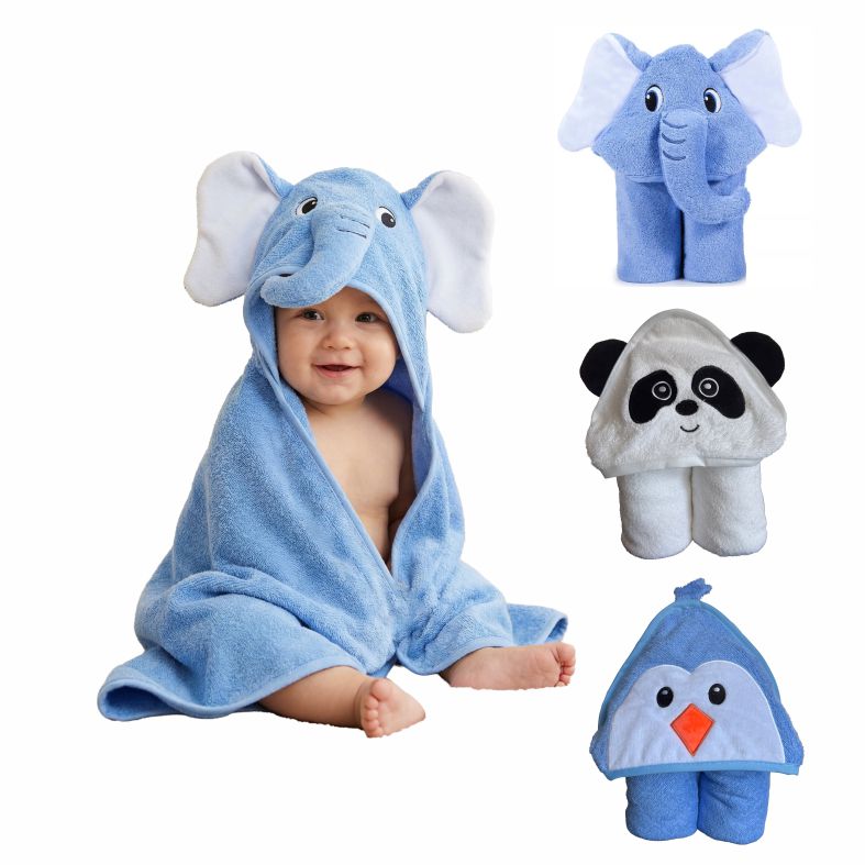 Kapuzenhandtuch Baby 90x90 cm aus 100% Bambus personalisiert mit Namen