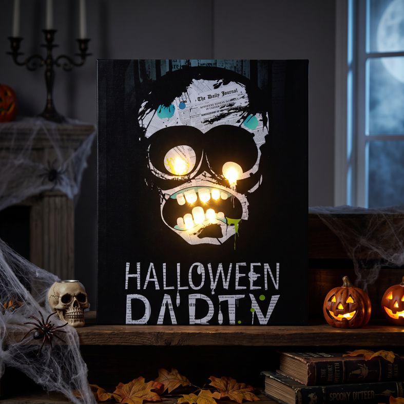 LED-Bild zu Halloween – Totenkopf
