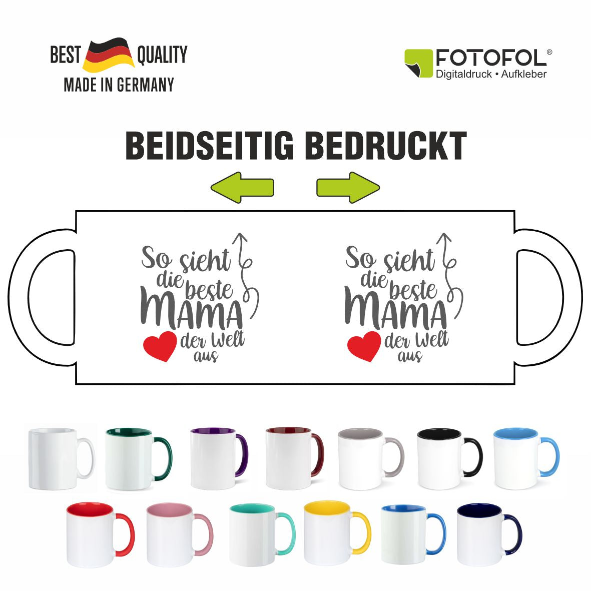 FOTOFOL - Personalisierte Tasse  - personalisiert mit Wunschtext