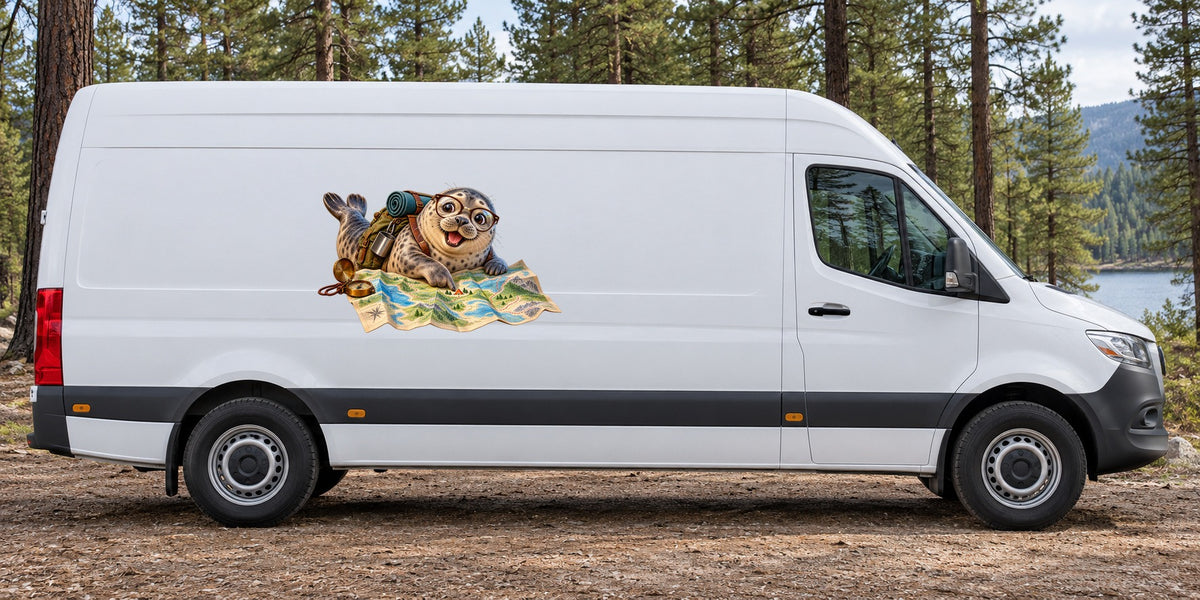 Seehund auf Stellplatzsuche – Beispiel am Kastenwagen