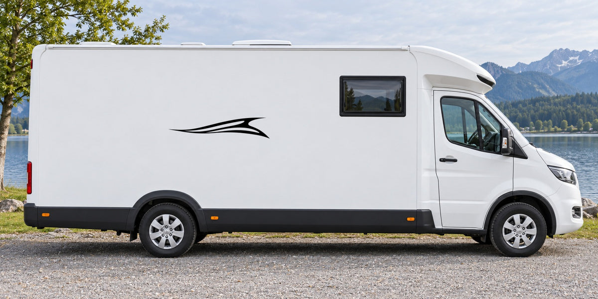 Seitenwind – Beispiel am Wohnmobil