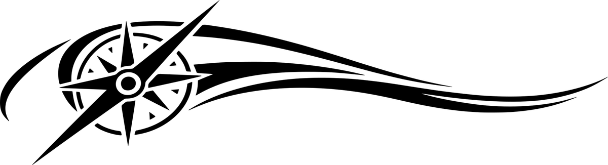 Kurslinie – Aufklebermotiv