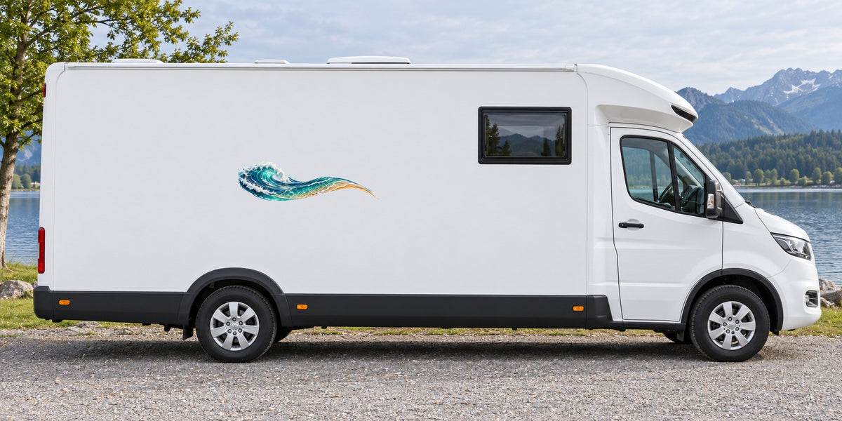 Küstendrift – Beispiel am Wohnmobil