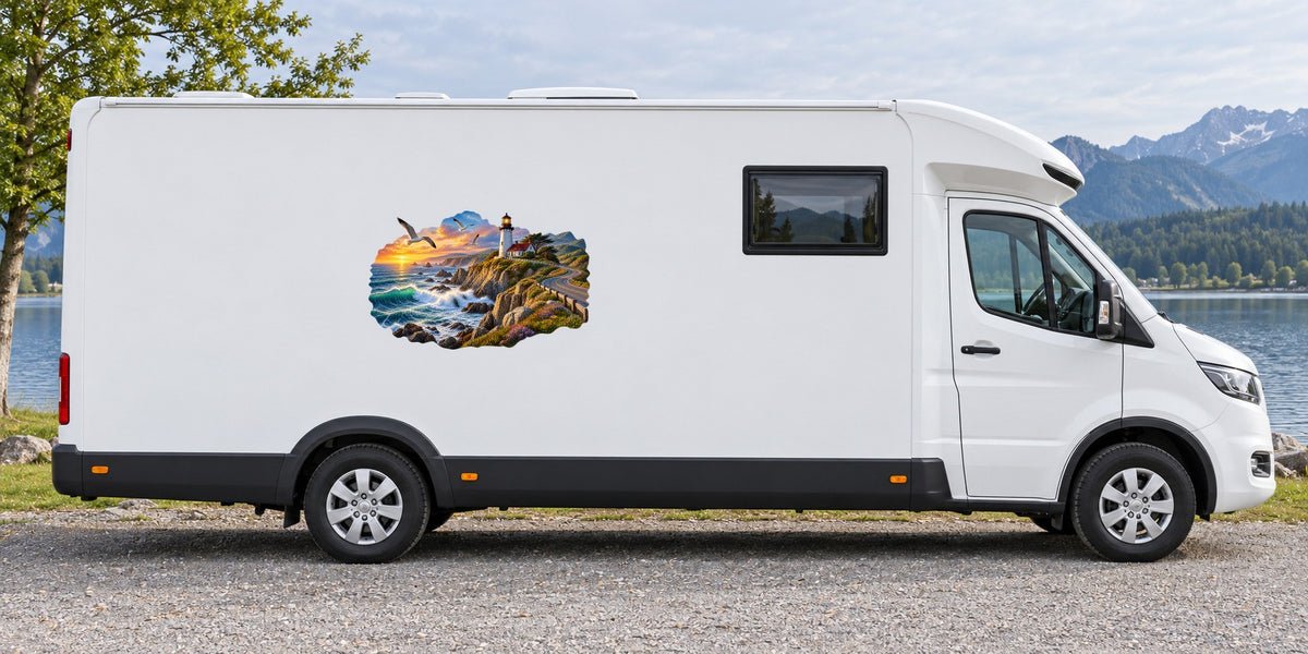 Atlantik-Abzeichen – Beispiel am Wohnmobil