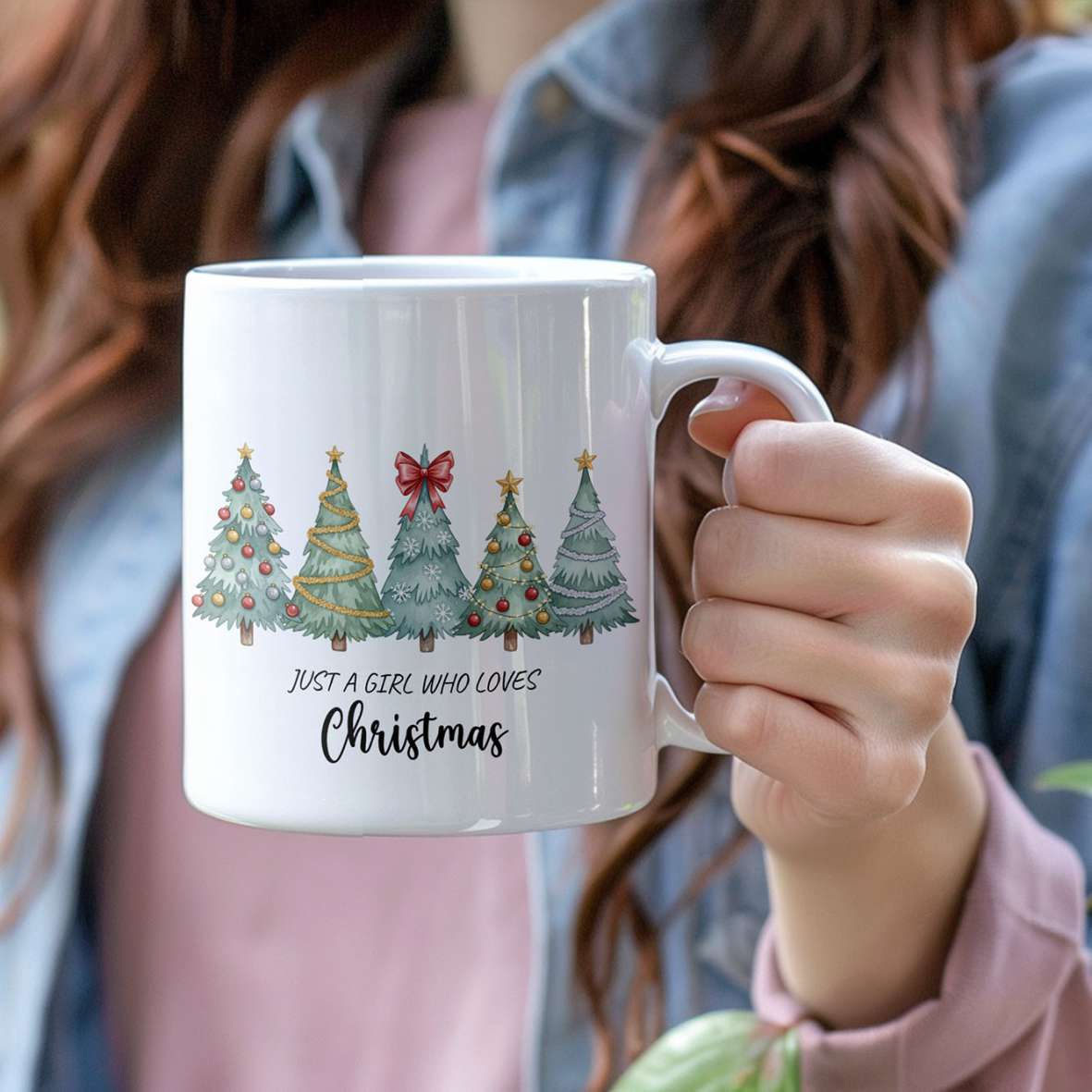 FOTOFOL-Weihnachtstasse - Personalisiert mit Namen | Just a girl who loves Christmas