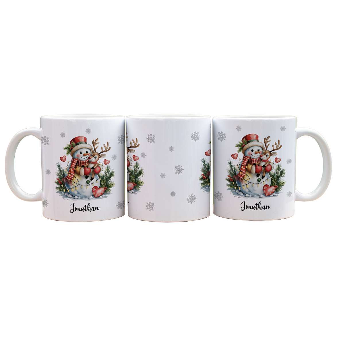 FOTOFOL-Tasse zu Weihnachten - Personalisiert mit Namen oder Wunschtext -Weihnachtstasse - Glühwein-Tasse - Geschenk-Idee für Familie und Freunde