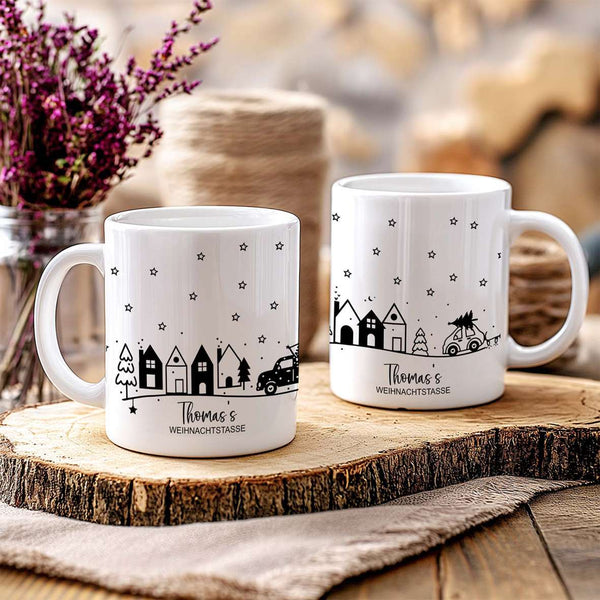 Weihnachtstasse - Personalisiert mit Namen | Winterzauber