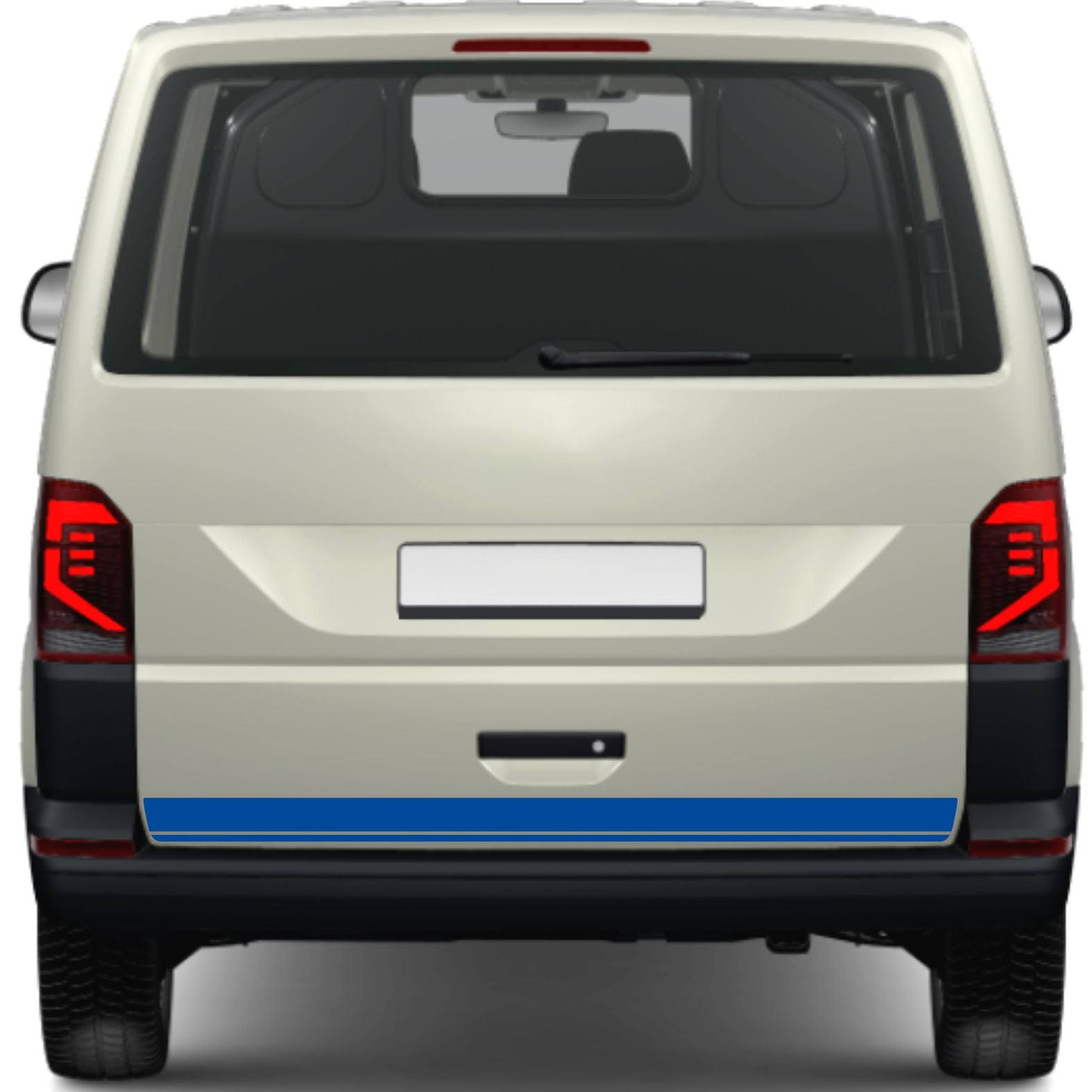 FOTOFOL - Heckklappen Heckstreifen Aufkleber Wunschtext passend für VW T6.1 T6 T5 Multivan Bulli