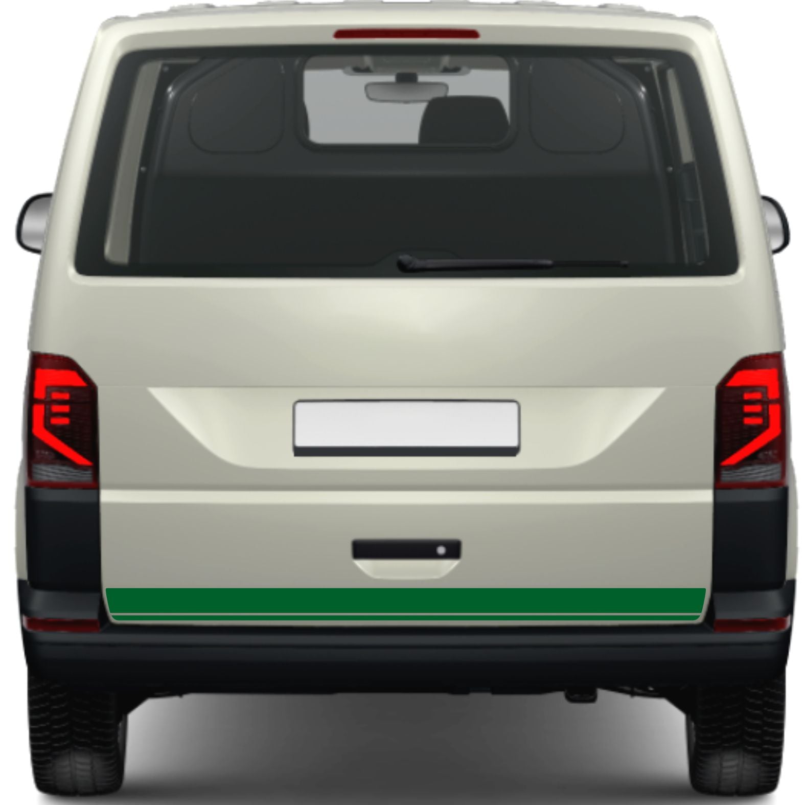 FOTOFOL - Heckklappen Heckstreifen Aufkleber Wunschtext passend für VW T6.1 T6 T5 Multivan Bulli