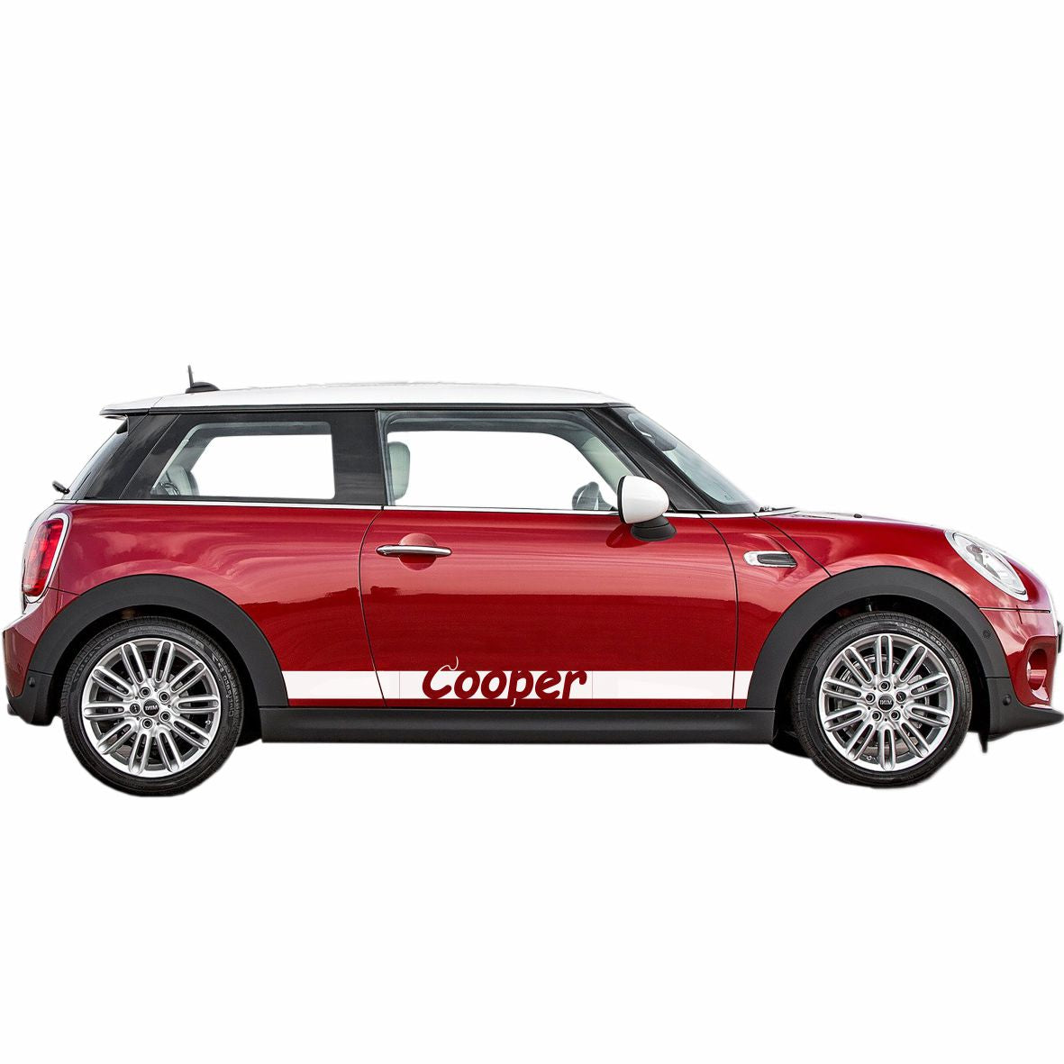 Seitenstreifen Mini Cooper "Cooper" Aufkleber  Auto Sticker 180 x 19 cm - FOTOFOL