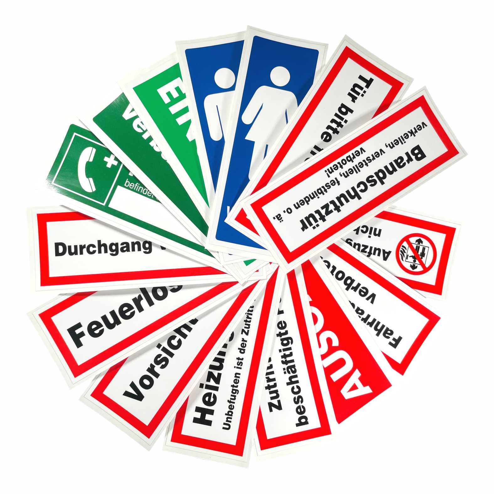 2x Aufkleber "Durchgang verboten" 21x7,5cm - FOTOFOL