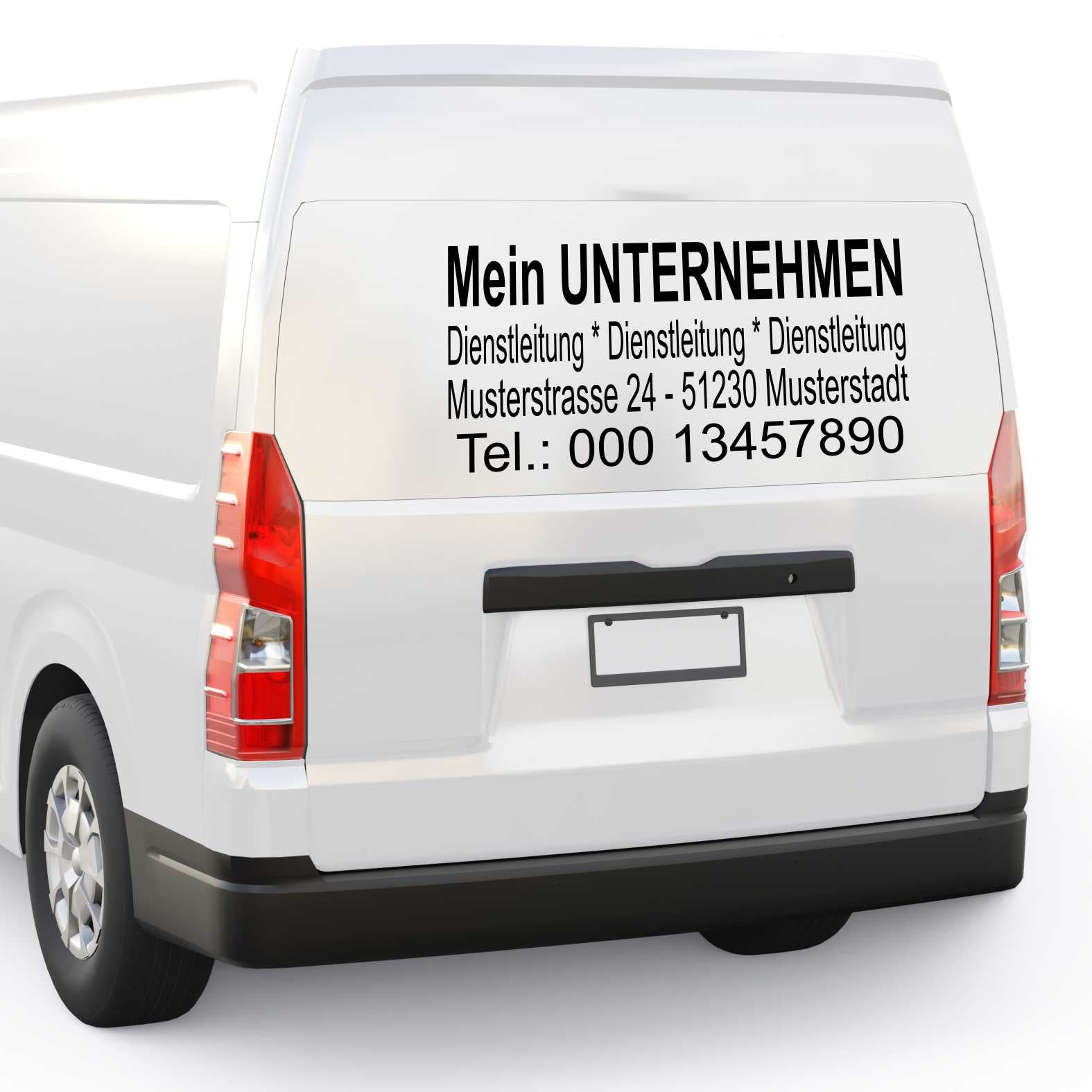 Autoaufkleber - Werbung Türaufkleber Heckaufkleber mit Designgestaltung - FOTOFOL