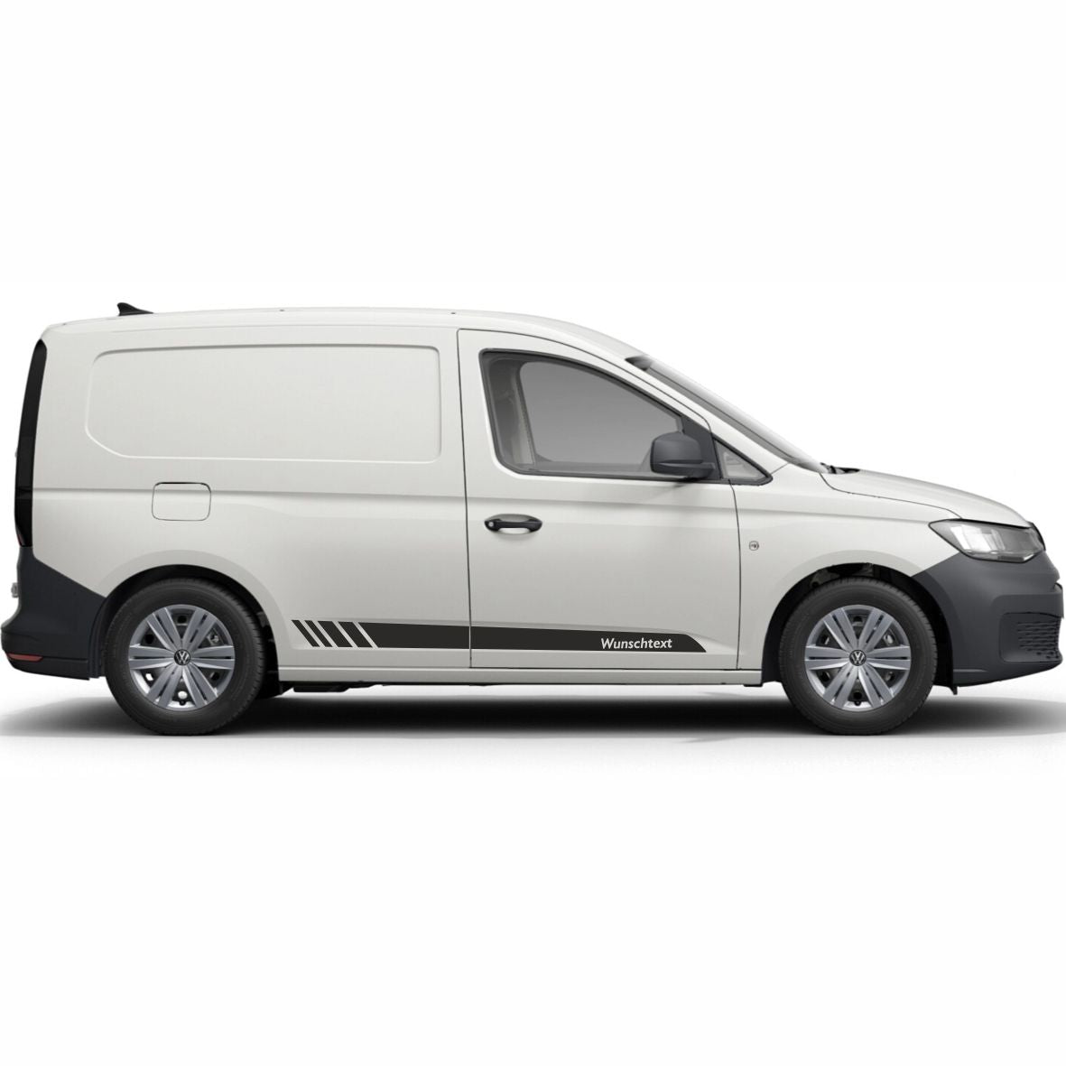 Seitenstreifen Aufkleber Wunschtext passt für VW Caddy - FOTOFOL