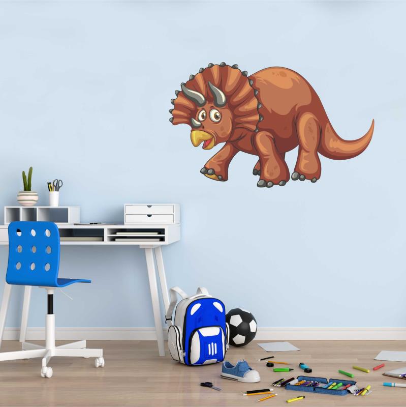 Wandtattoo Kinderzimmer Triceratops - FOTOFOL
