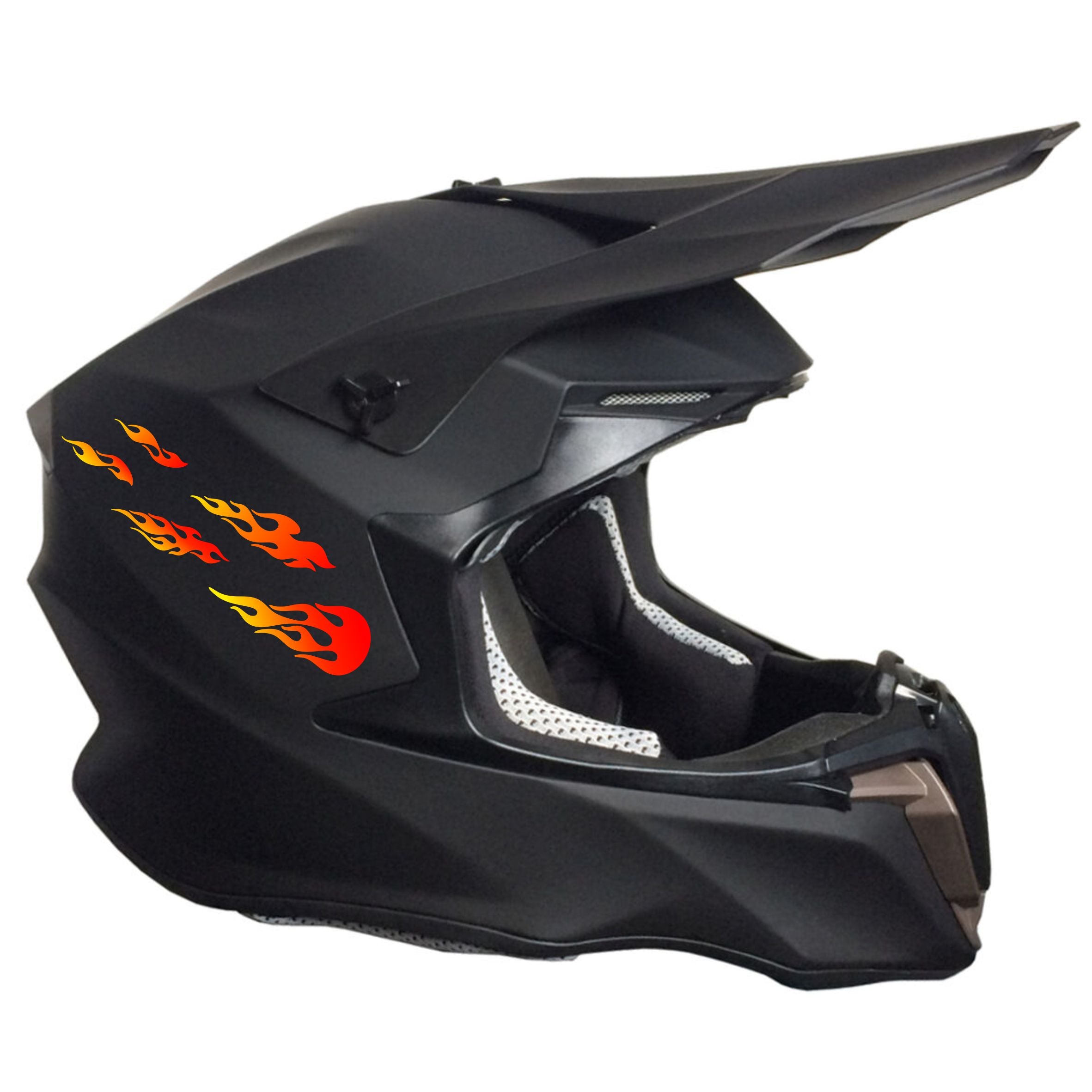 17 Flammen Aufkleber Set  - für Auto, Fahrzeuge, Roller, Moped, Motorrad-Helm, Fahrrad - FOTOFOL