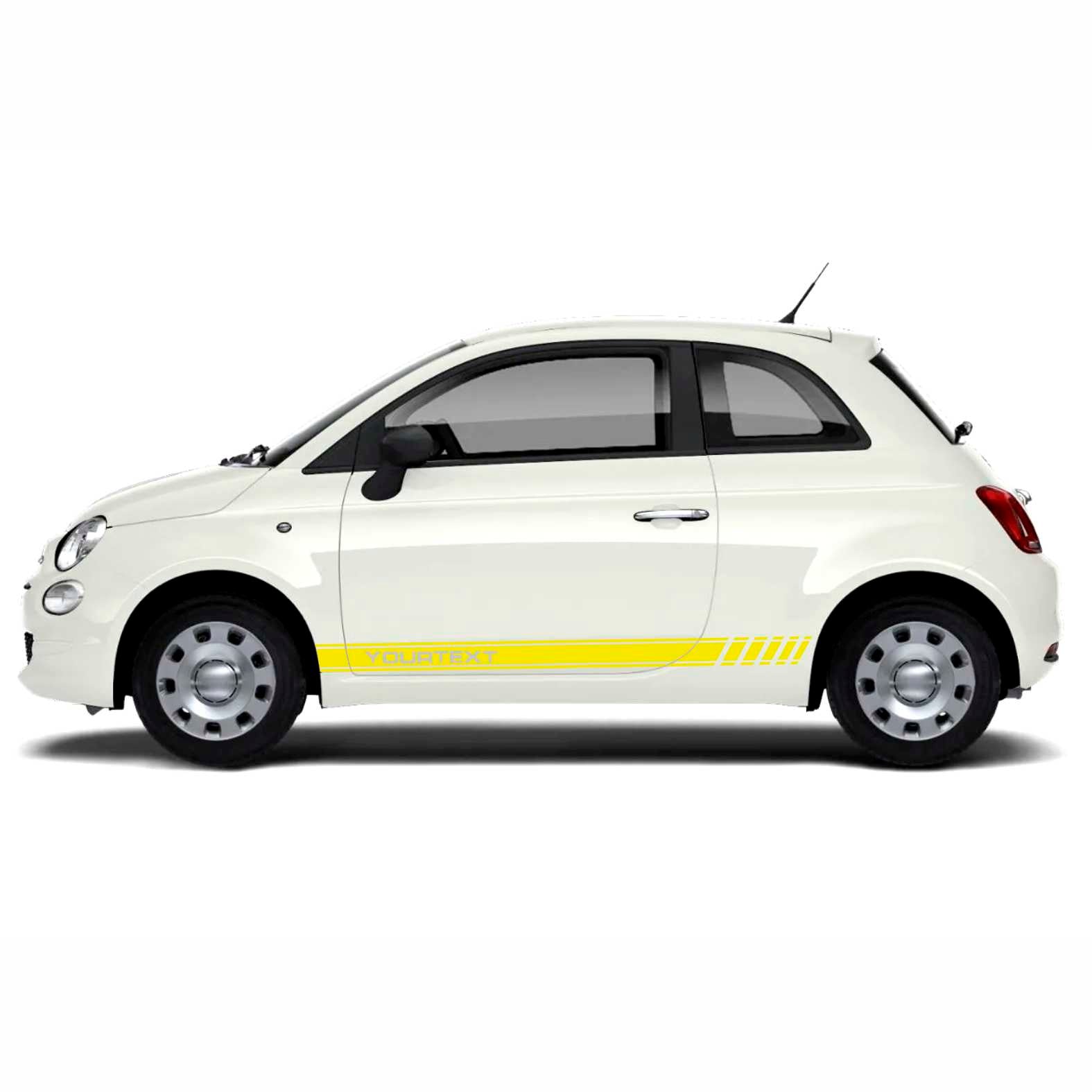 Seitenstreifen Aufkleber Set passend für Fiat Abarth 500 595 - Dekorstreifen online kaufen - FOTOFOL