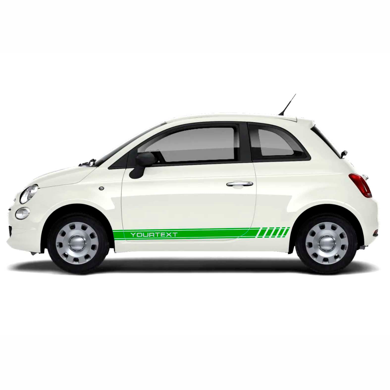 Seitenstreifen Aufkleber Set passend für Fiat Abarth 500 595 - Dekorstreifen online kaufen - FOTOFOL