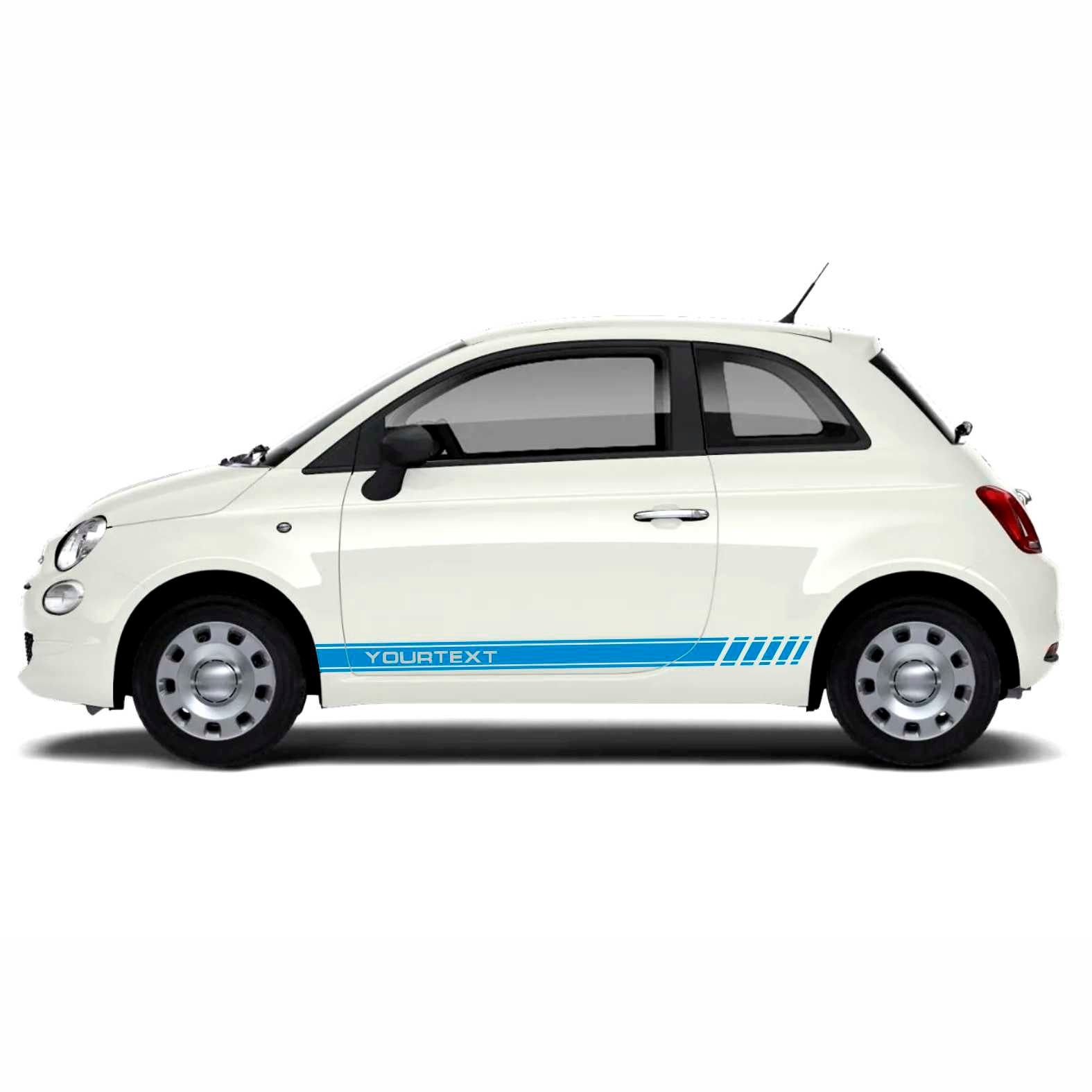 Seitenstreifen Aufkleber Set passend für Fiat Abarth 500 595 - Dekorstreifen online kaufen - FOTOFOL