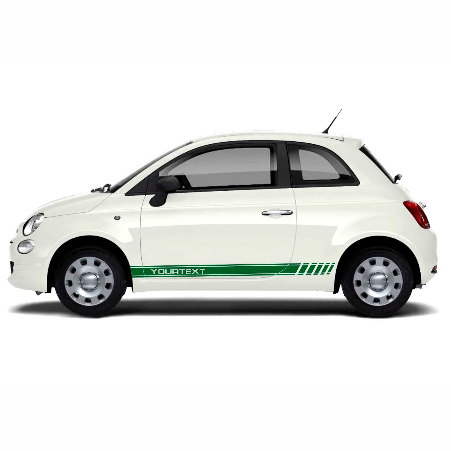 Seitenstreifen Aufkleber Set passend für Fiat Abarth 500 595 - Dekorstreifen online kaufen - FOTOFOL