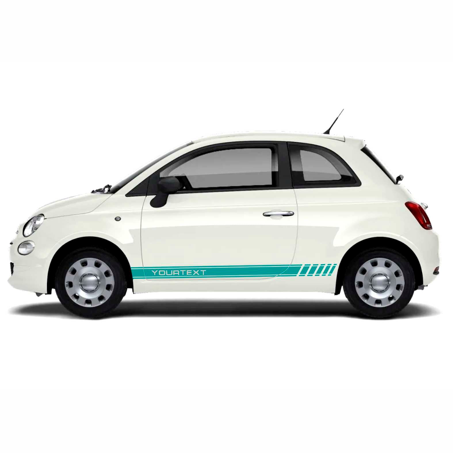 Seitenstreifen Aufkleber Set passend für Fiat Abarth 500 595 - Dekorstreifen online kaufen - FOTOFOL