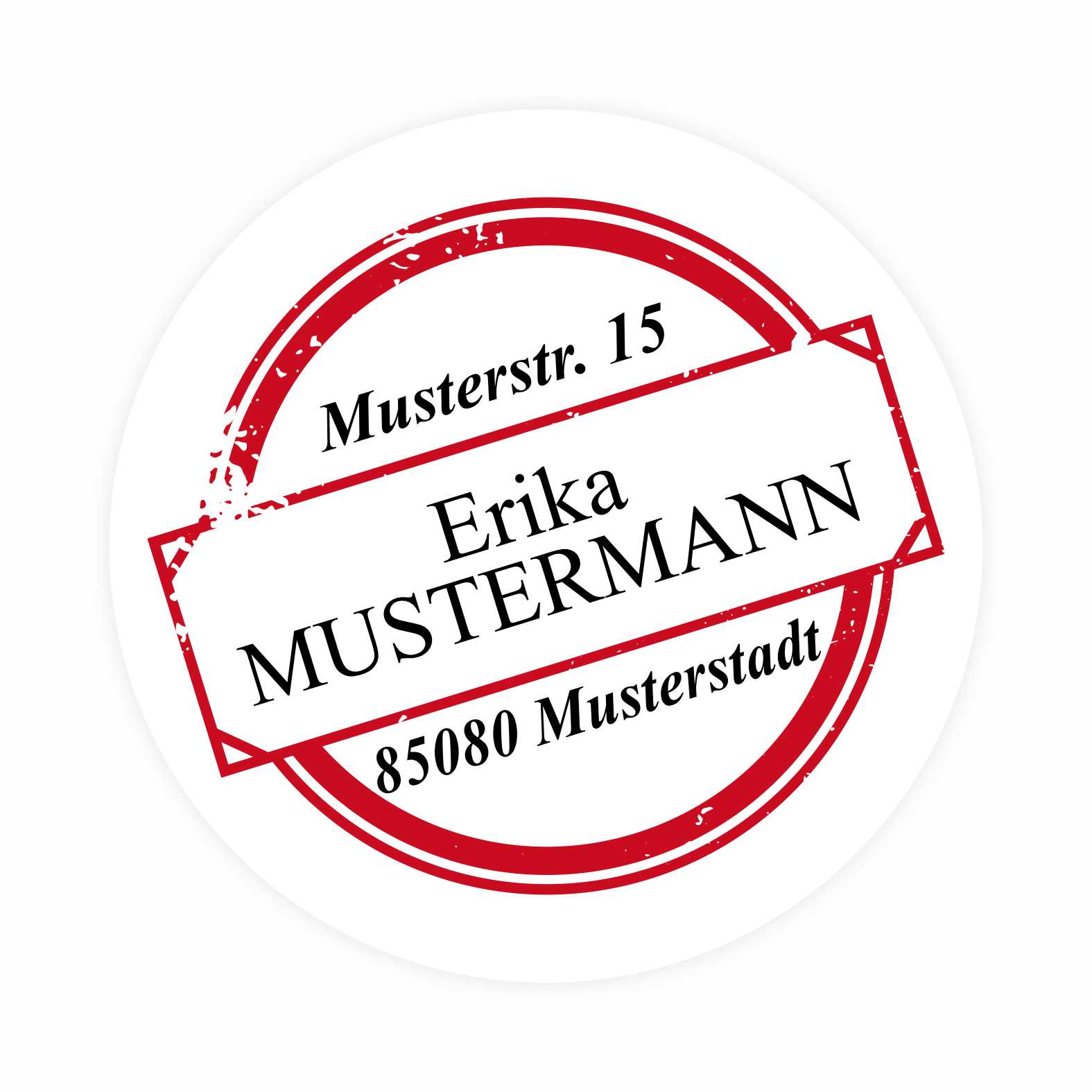 Personalisierte Adressaufkleber - Personalisierte Aufkleber mit Name und Adresse - 24 Stück - 4,5cm