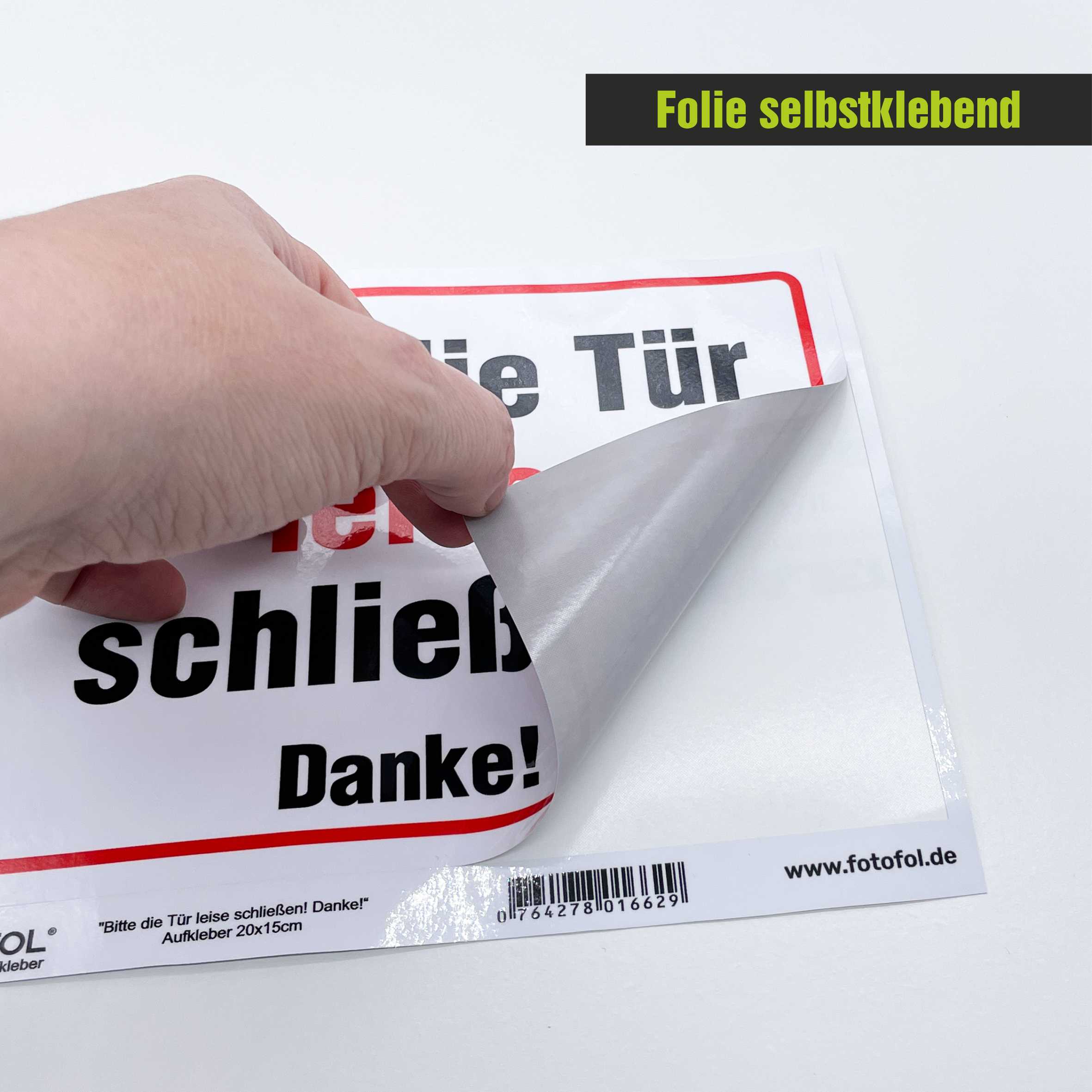 Aufkleber "Die Tür Bitte leise schließen!" - FOTOFOL