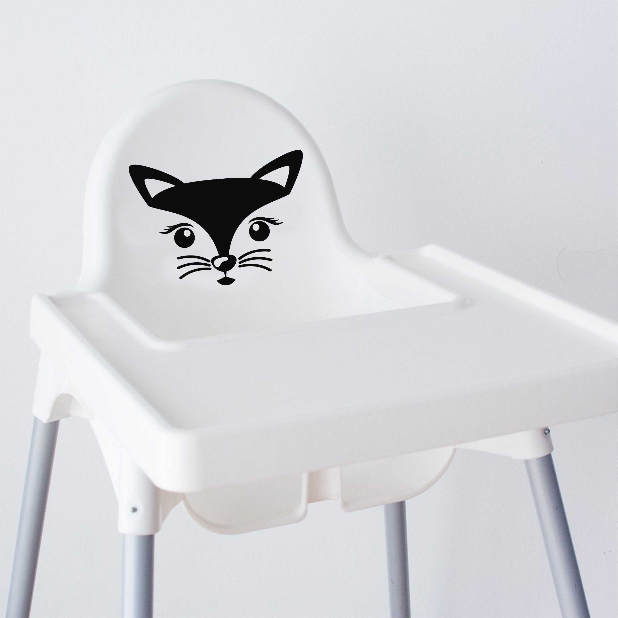 Aufkleber Sticker Katze passt für IKEA ANTILOP MAMMUT Kinderstuhl Hocker Kinder - FOTOFOL