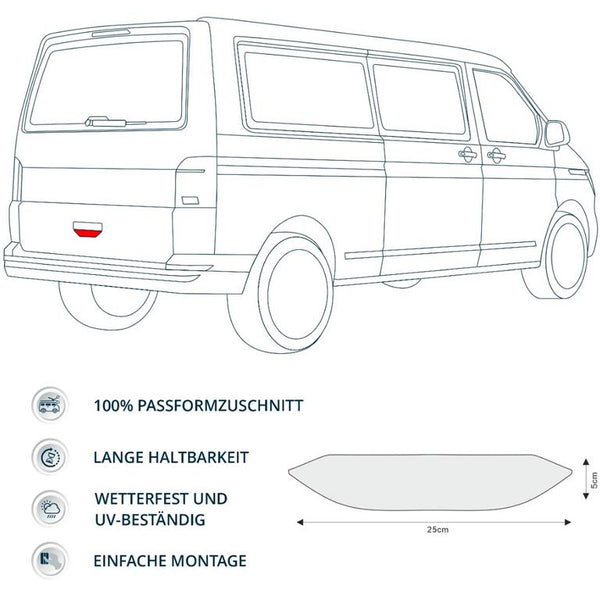 Schutzfolie Auto Heckklappe Griff passend für VW T6 T6.1 California Multivan