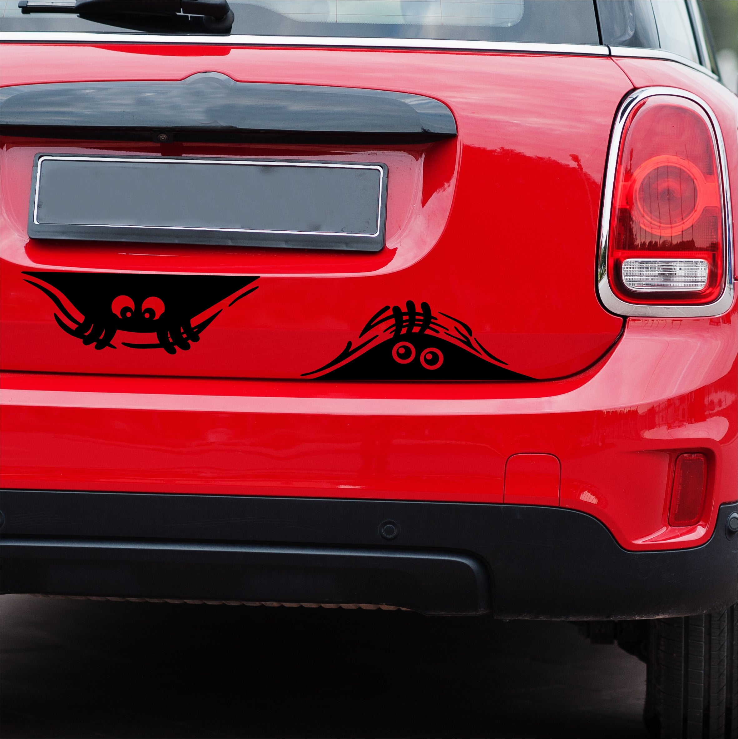 Kleines Monster Autoaufkleber Autosticker Set - Kofferraum Aufkleber - FOTOFOL