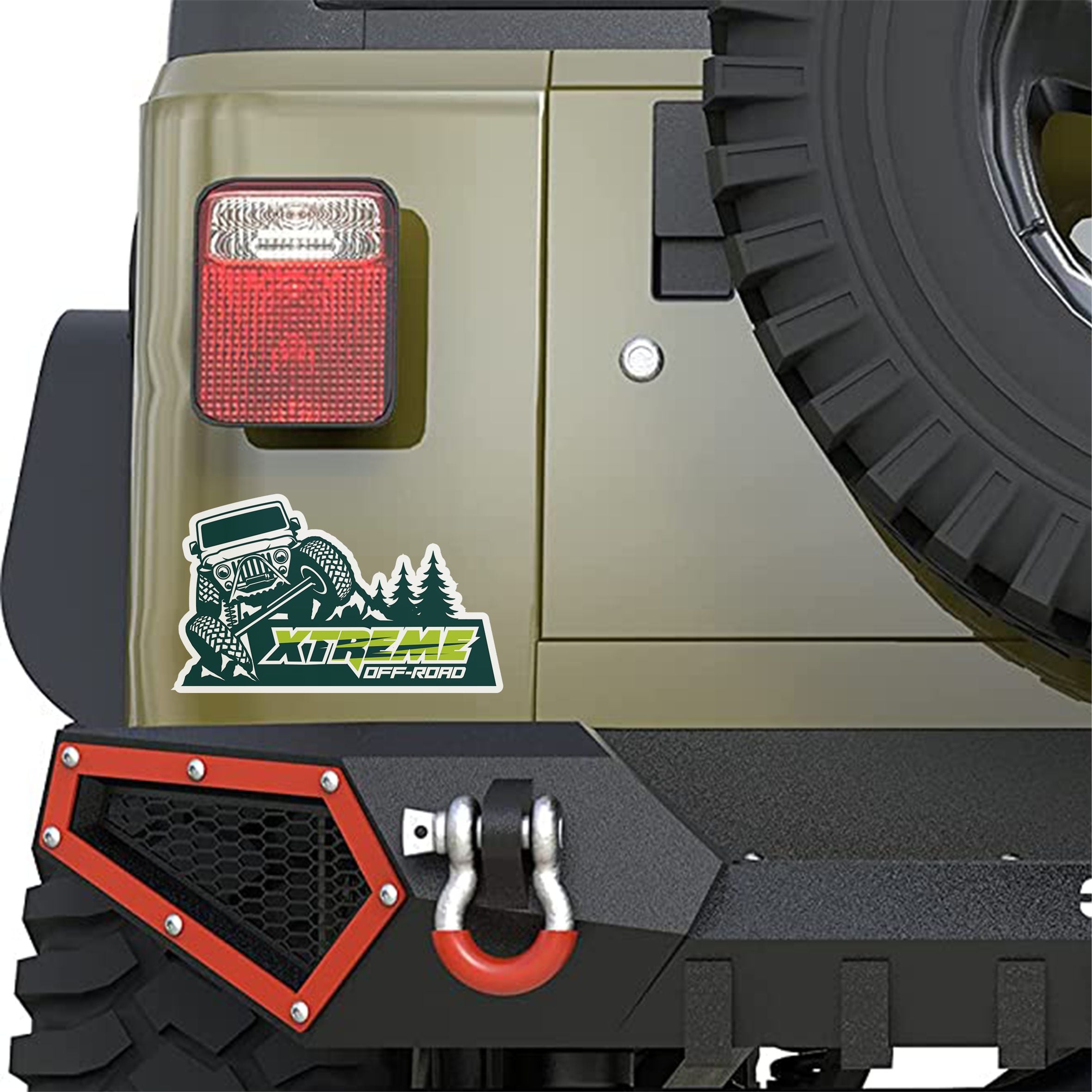 4x4 Off Road Aufkleber Set - Deko Sticker für Auto, Fahrzeuge, SUV - FOTOFOL