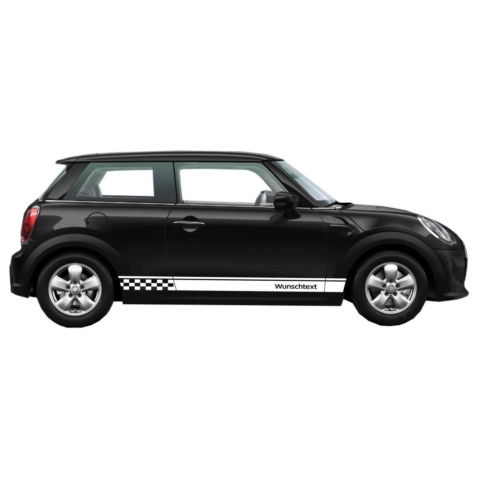 Seitenstreifen passt für Mini Cooper Wunschtext Aufkleber 185 x 11 cm - FOTOFOL