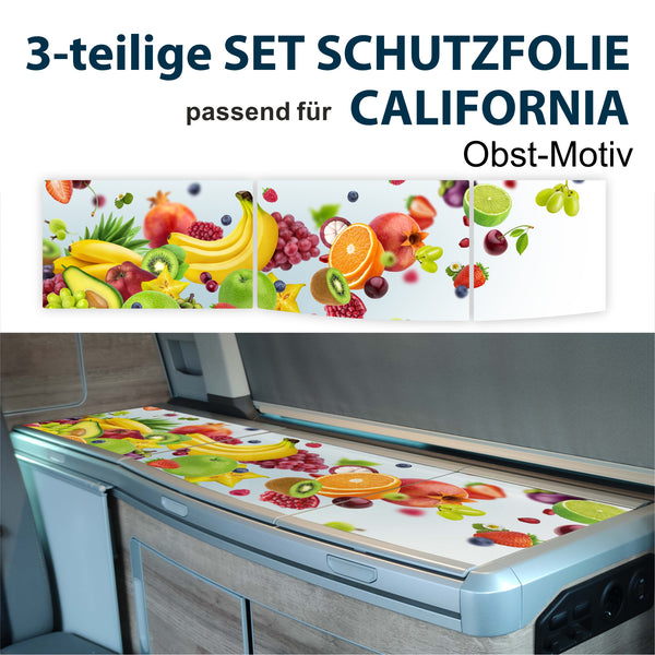 Schutzfolien-Set passend für VW T6.1 / 6 California – Kühlschrank, Kochfeld, Spülbecken - viele Motive