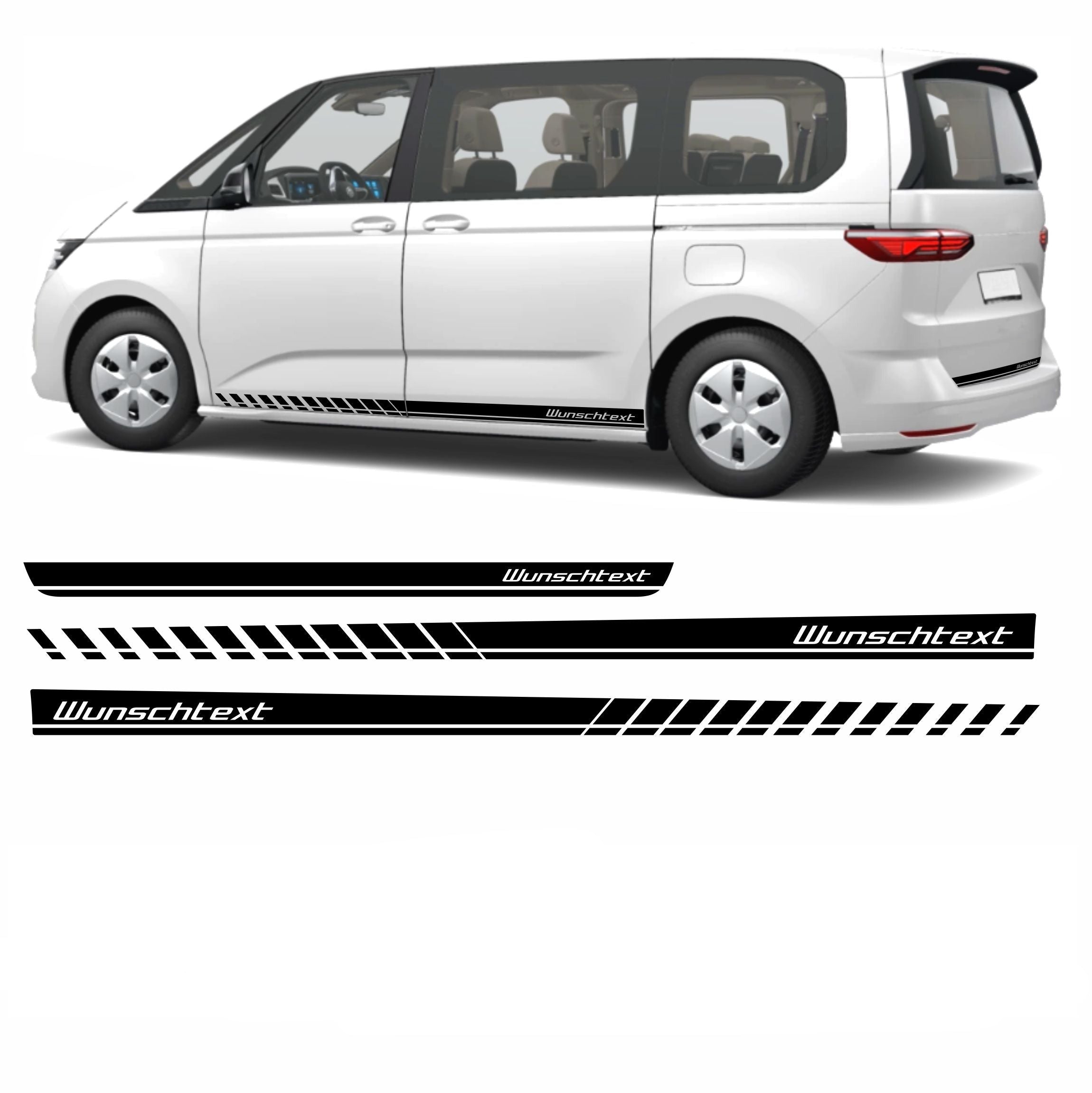 Seitenstreifen mit Wunschtext passend für VW T7 Multivan - FOTOFOL