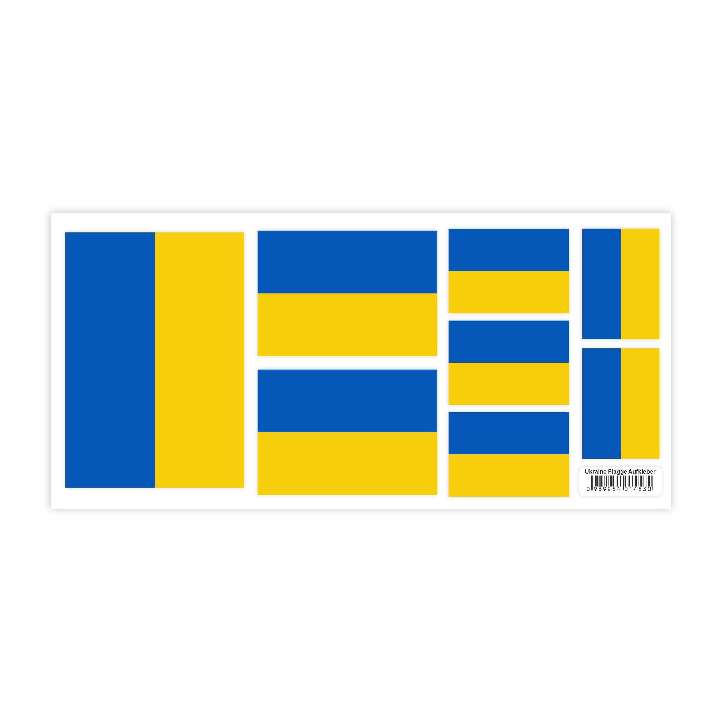 Ukraine Aufkleber Set  - Fahne Flagge Karte Blumen Friedenstaube Ukraine - FOTOFOL