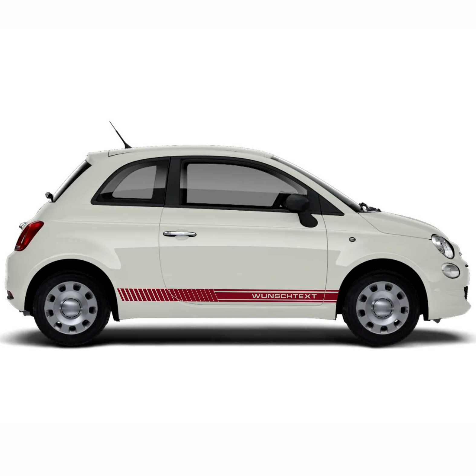 Aufkleber Auto Fiat ABARTH Seitenstreifen Sportstreifen