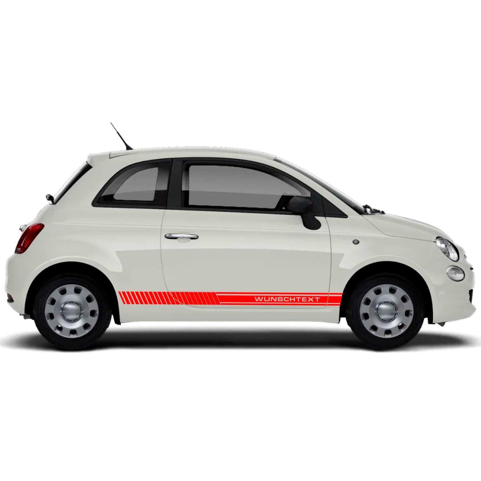 Aufkleber Auto Fiat ABARTH Seitenstreifen Sportstreifen